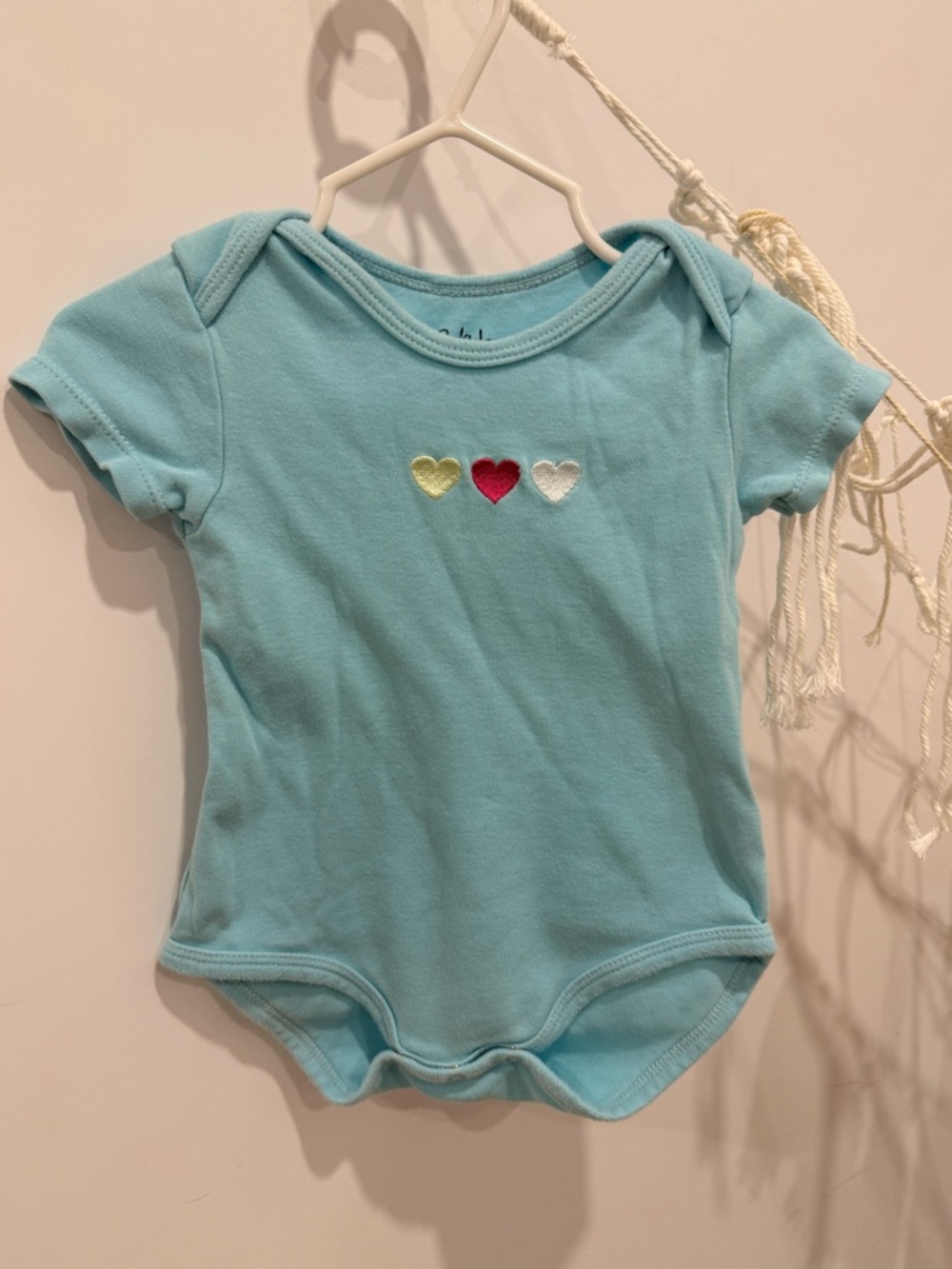 Pekkle Bodysuit with Heart Appliqués